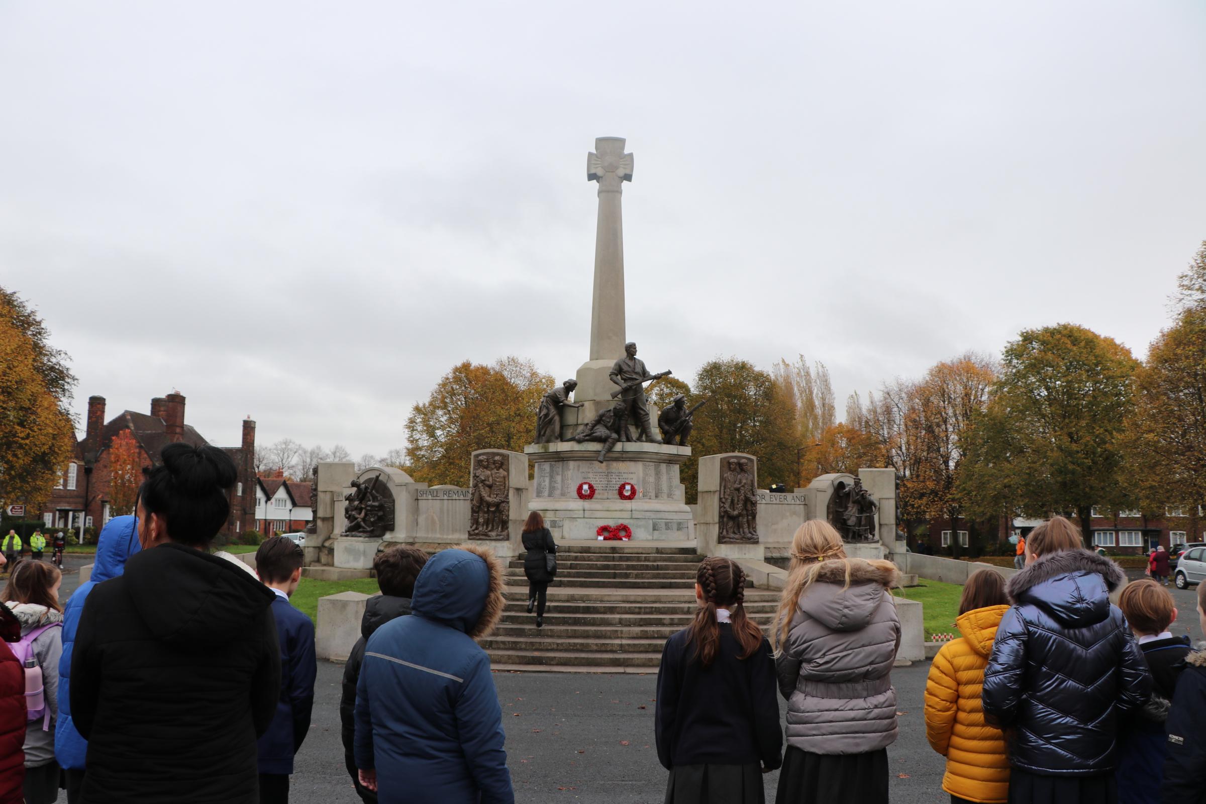 Port Sunlight village provided a beautiful setting for todays moment of remembrance