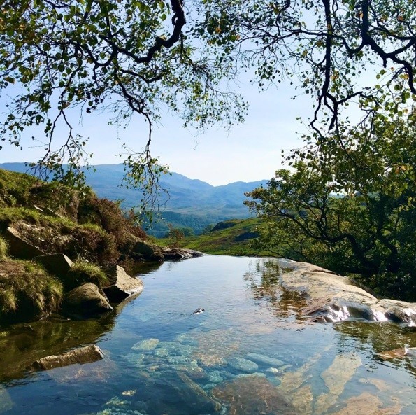 Natures infinity pool, Watkins Path in Snowdon