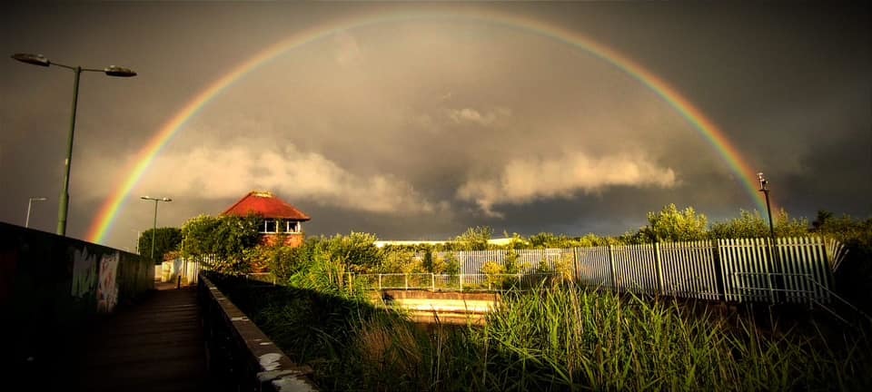 A rainbow in Wallasey by Laura-Jane Dodd
