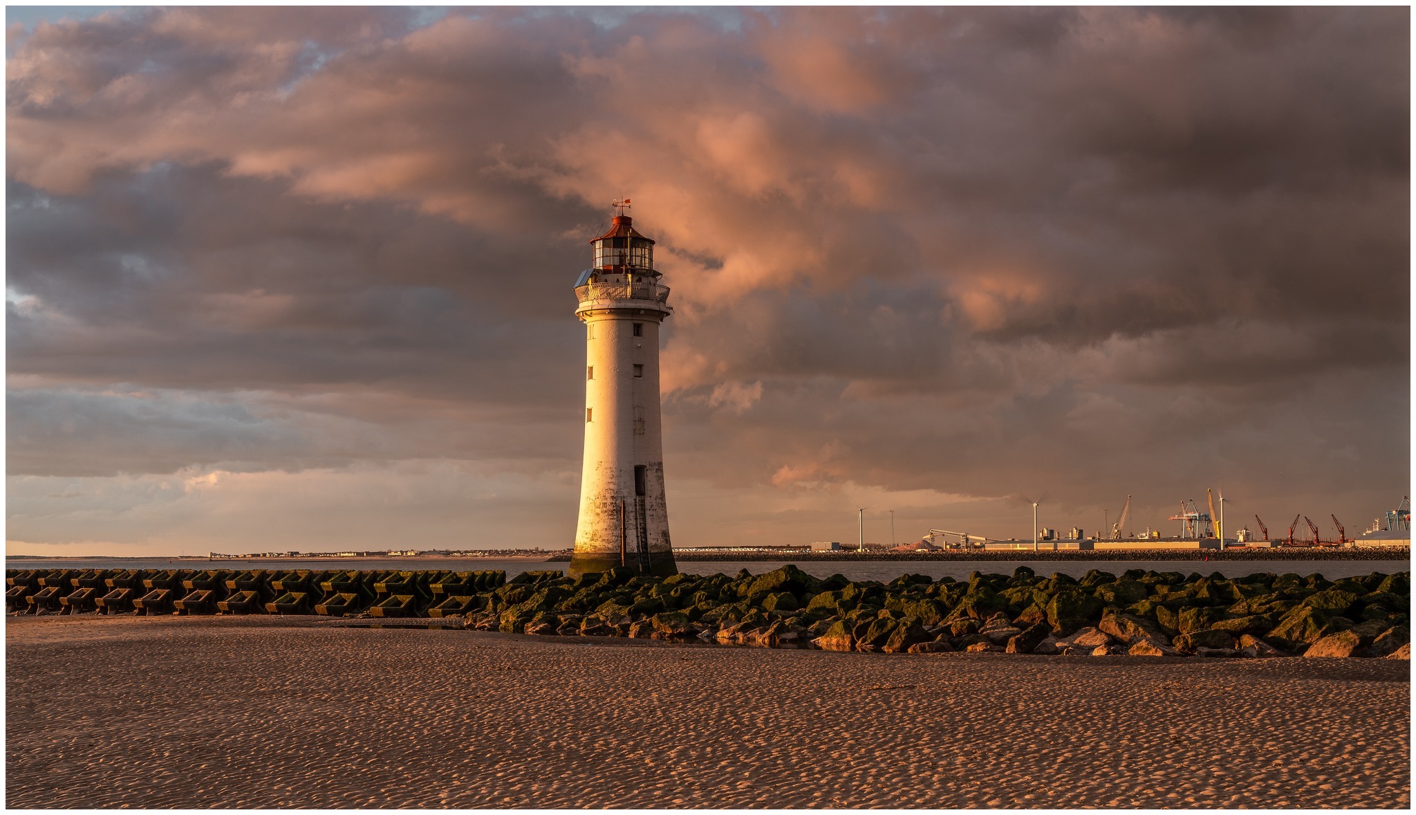 Colourful sunset at Perch Rock by Ade McCabe
