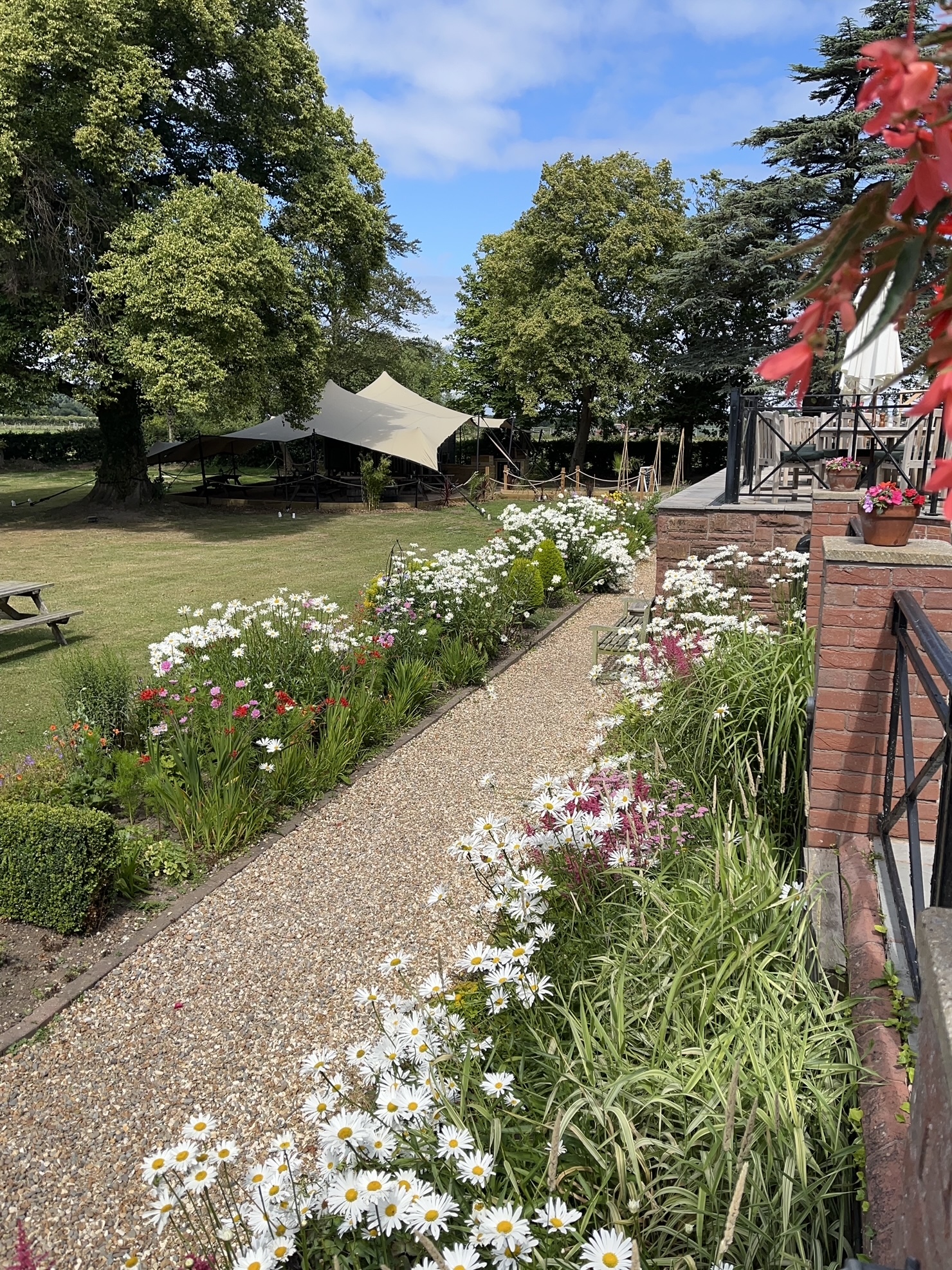 A team of four gardeners keep the award-winning grounds looking picture perfect