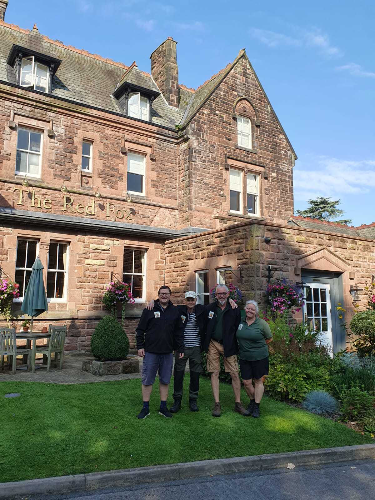 The triple award winning garden team at The Red Fox