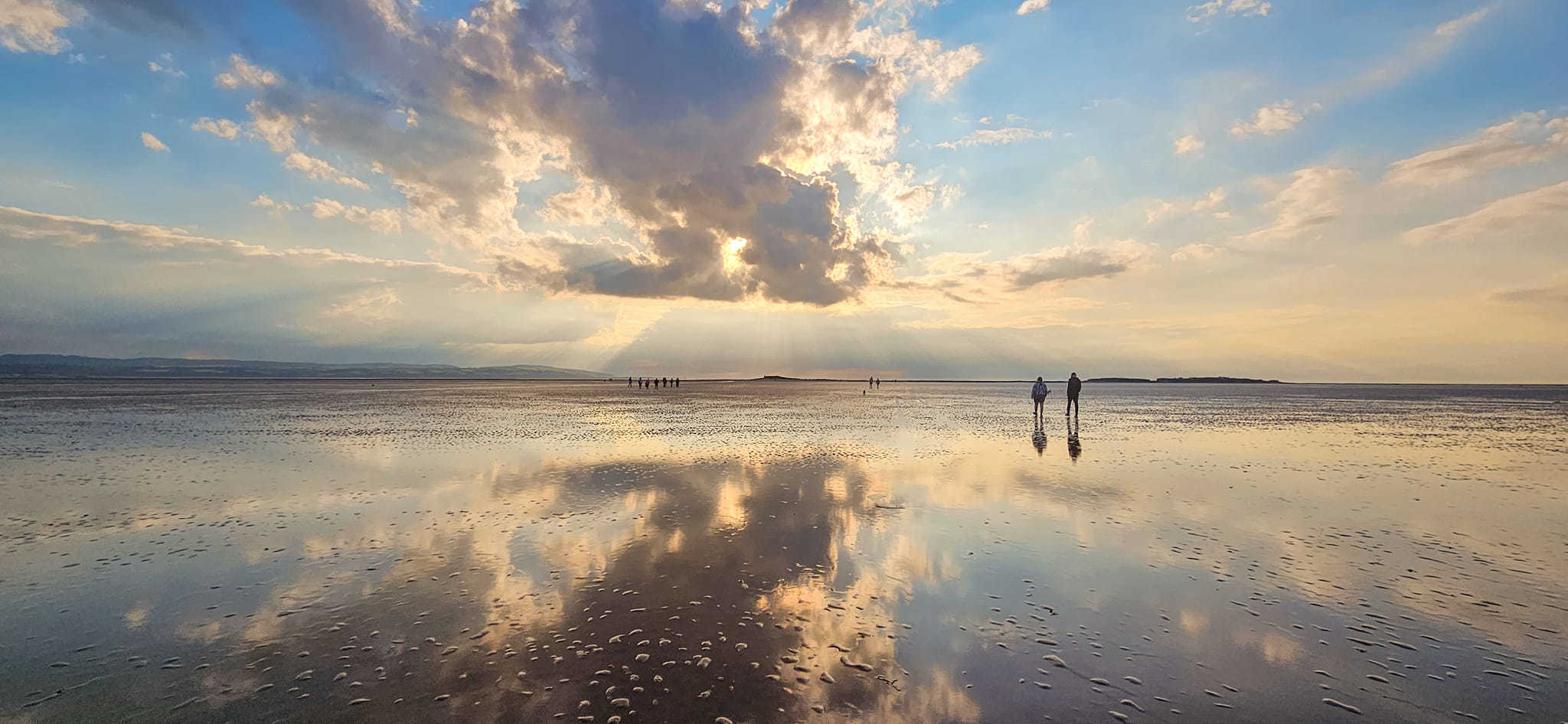Sunset walk to Hilbre Island by Nicola Jayne