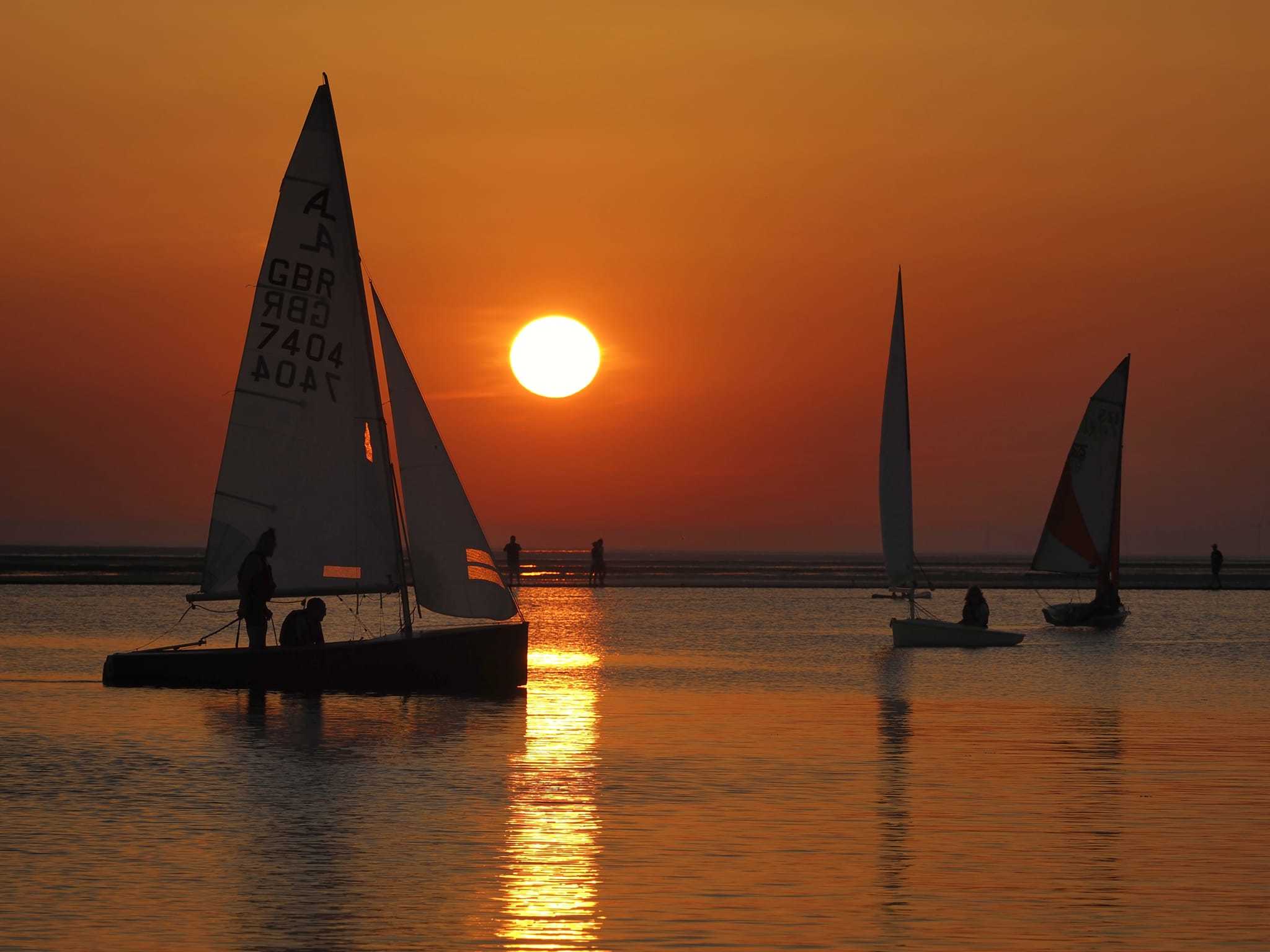 Sunset on the water in West Kirby by Paul Anson