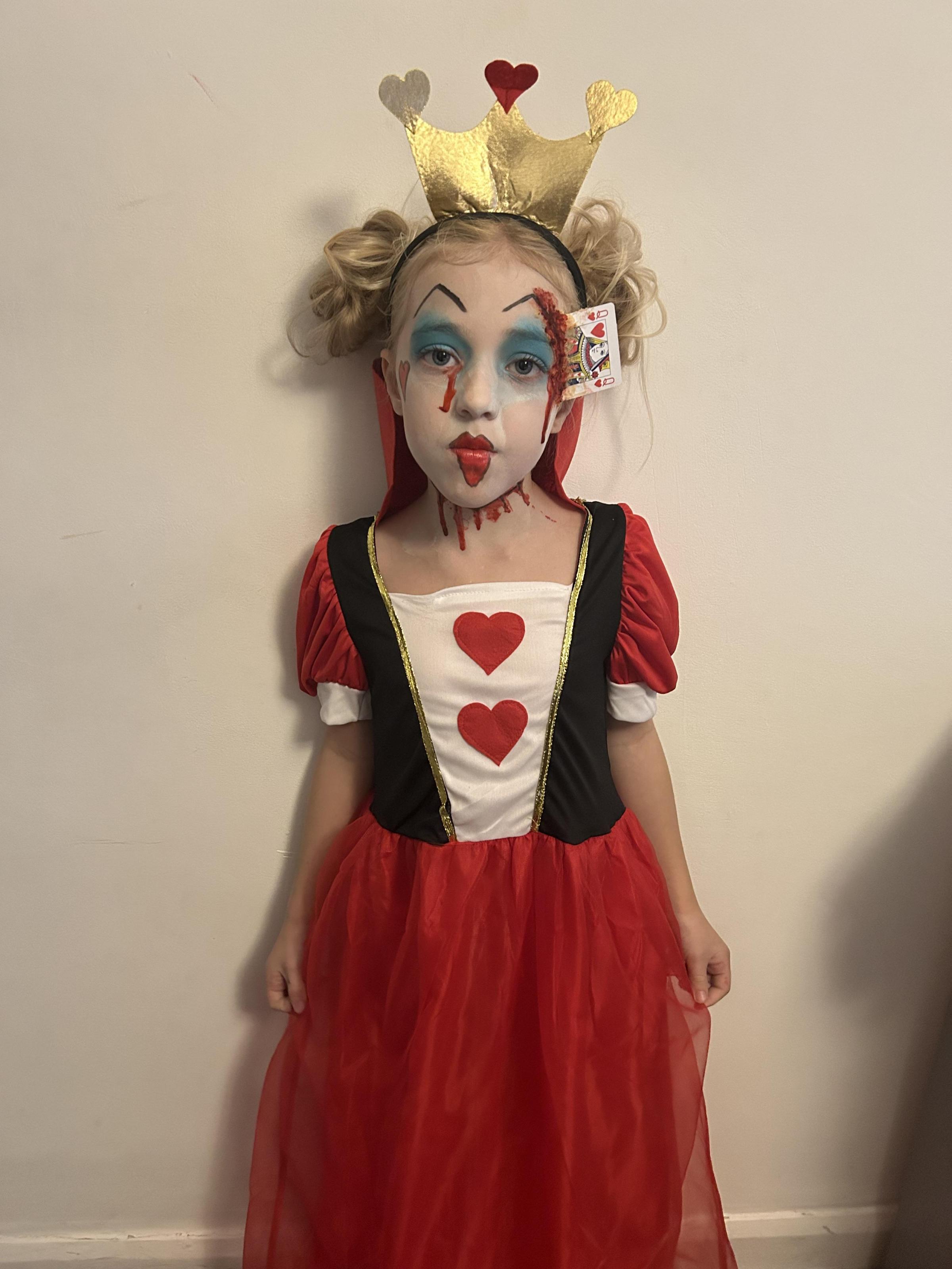 Isla Jones from Bromborough as the Queen of Hearts