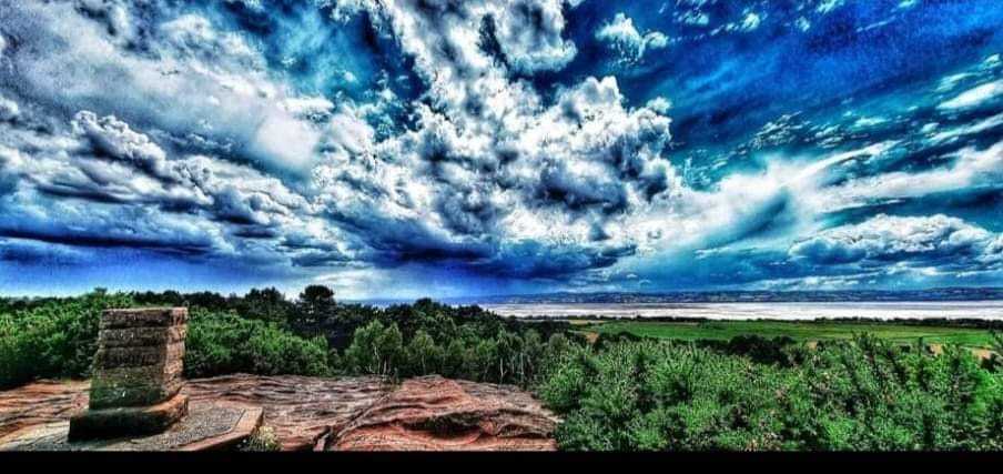 The view from Thurstaton hill by JK