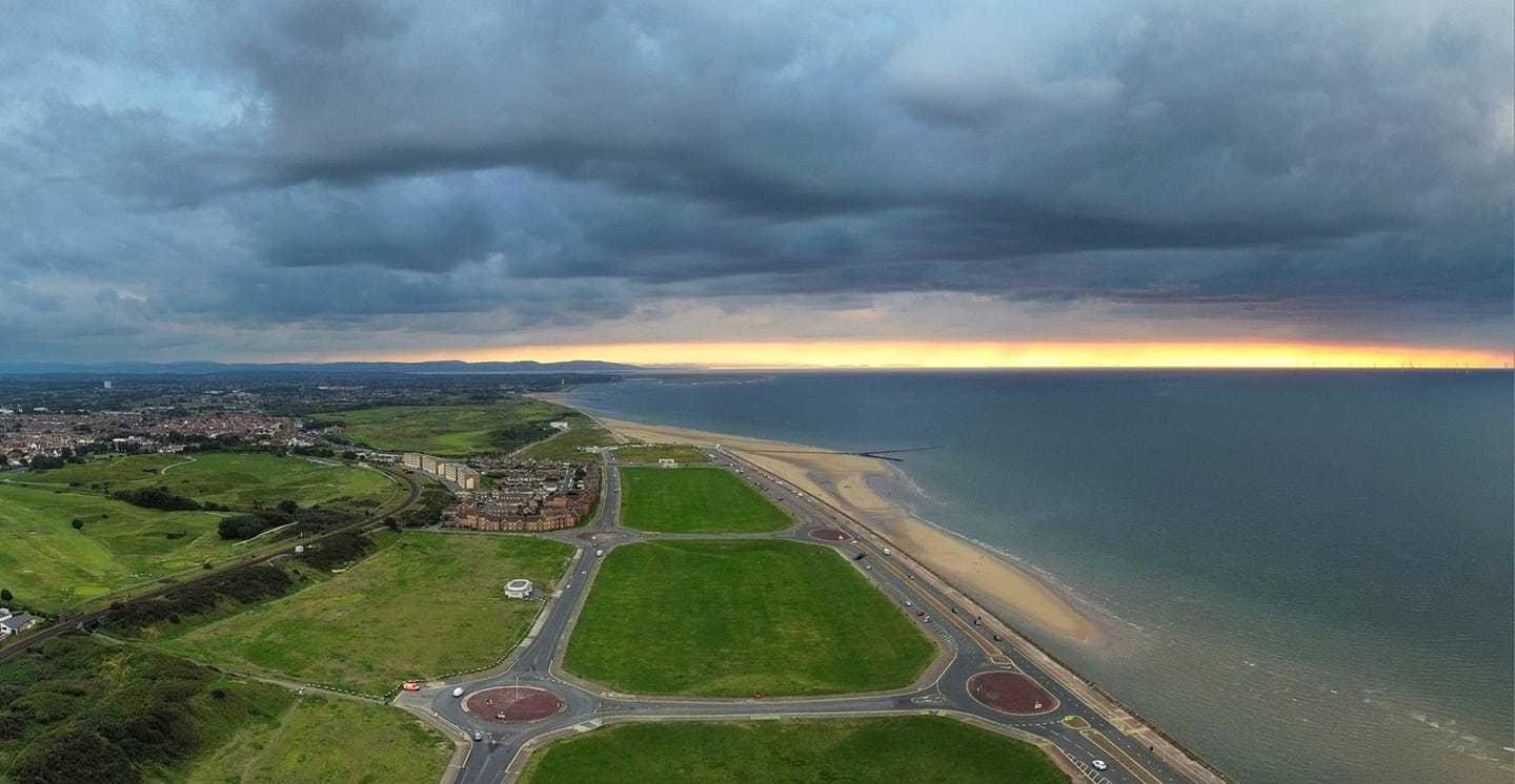 New Brighton stormy sunset by Gary Beale