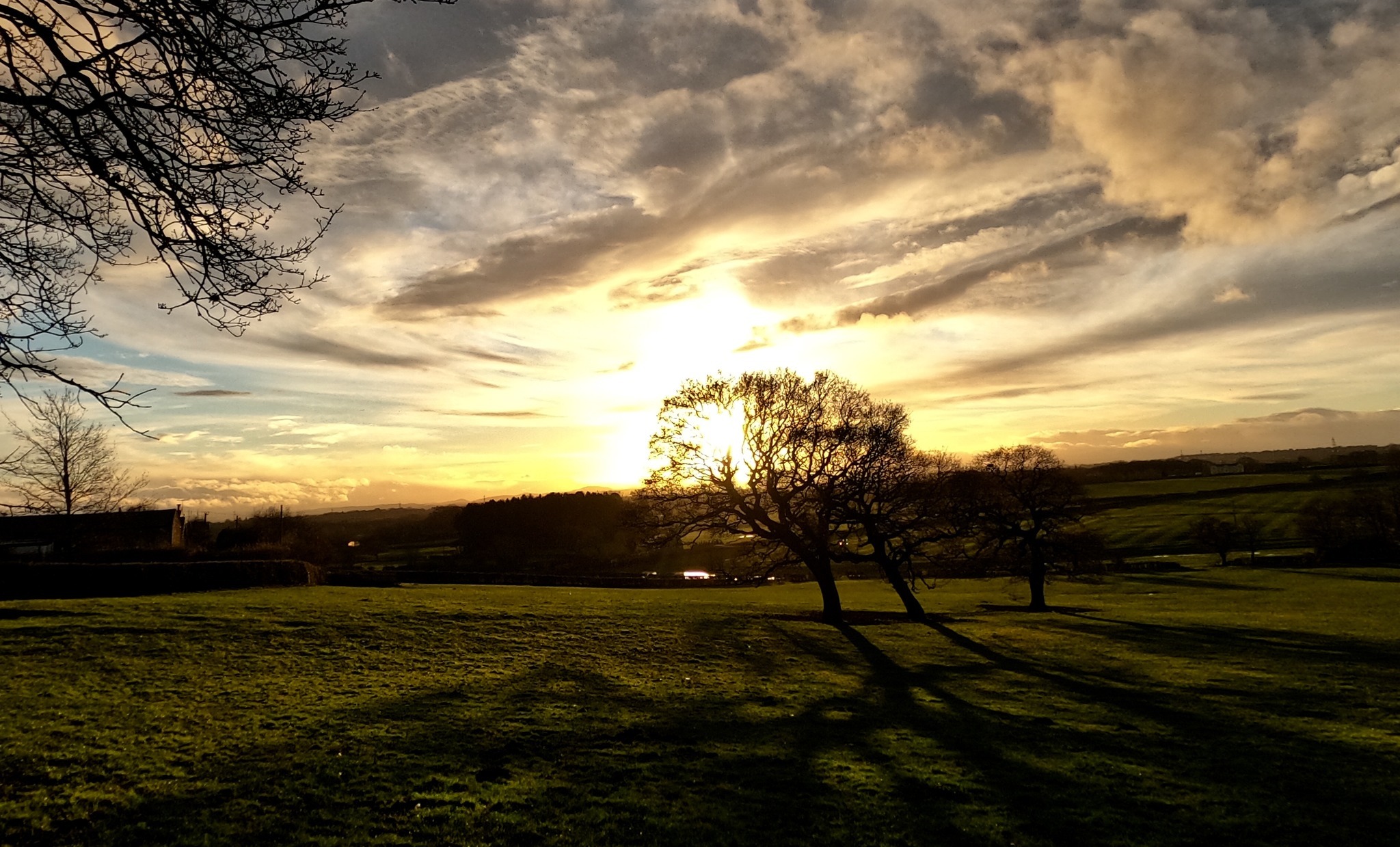 Storeton looking across to north Wales by Robert Orr