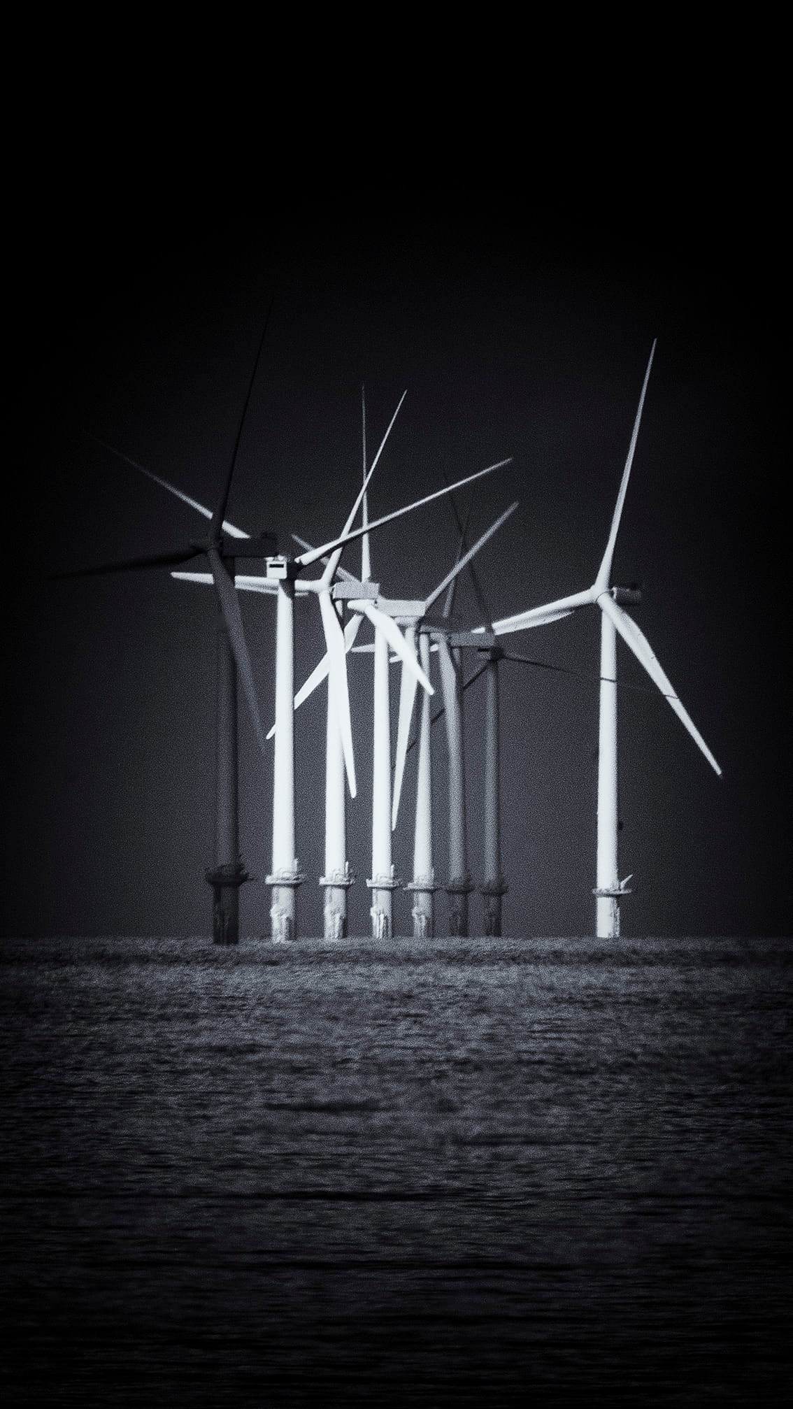 Leasowe wind turbines by Richard Bradford