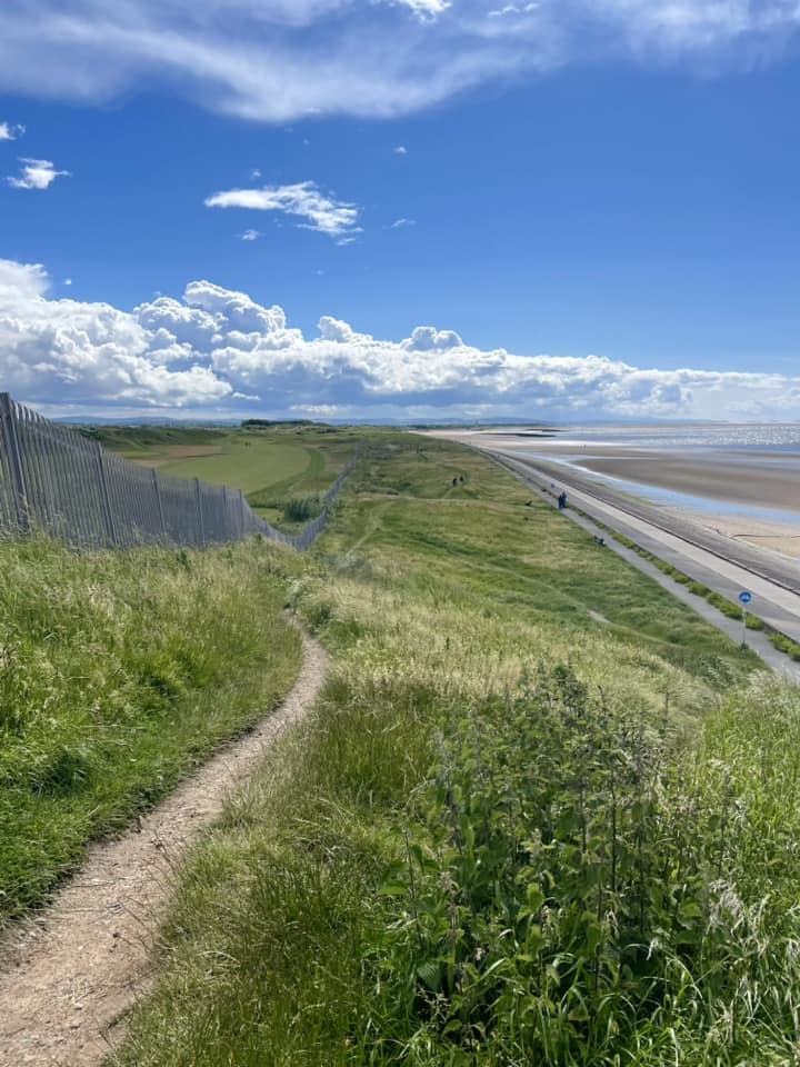 Coastal path, Wallasey by Myfanwyn Hill