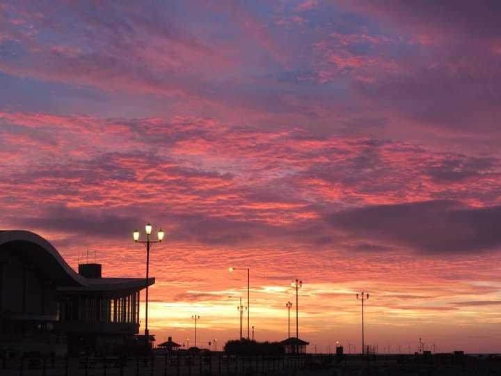 Pavilion sunset by Jan E Peddie