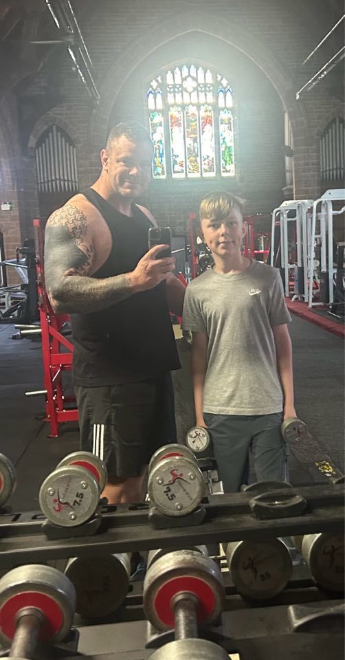 Dream Body owner Lenny Atherton and his son Lennon