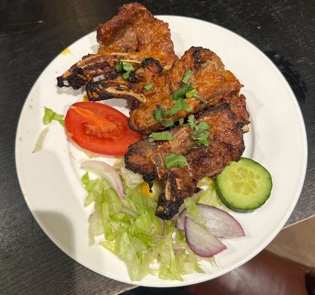 Tandoori lamb chops