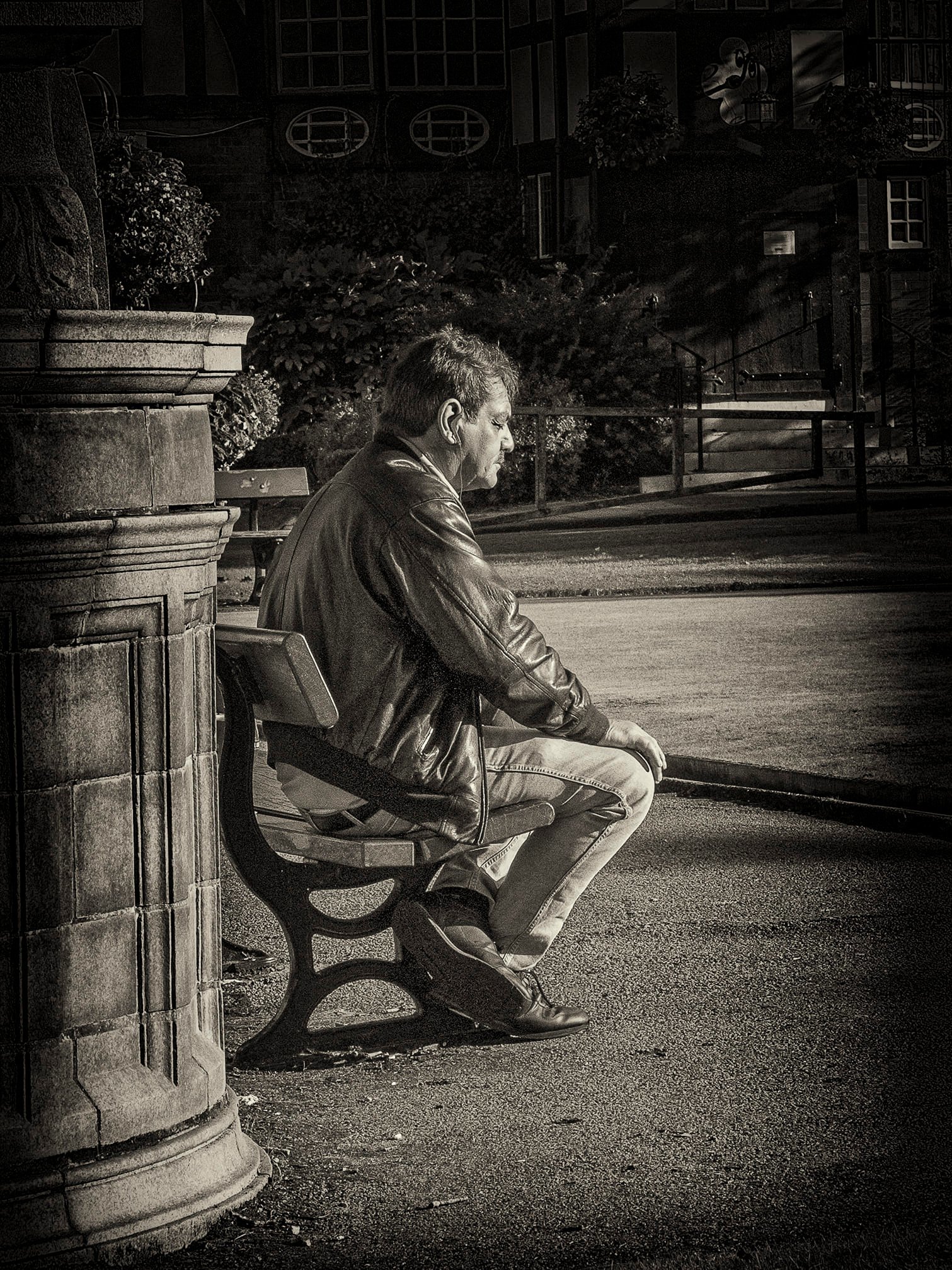 Lost in thought in Port Sunlight by Richard Bradford