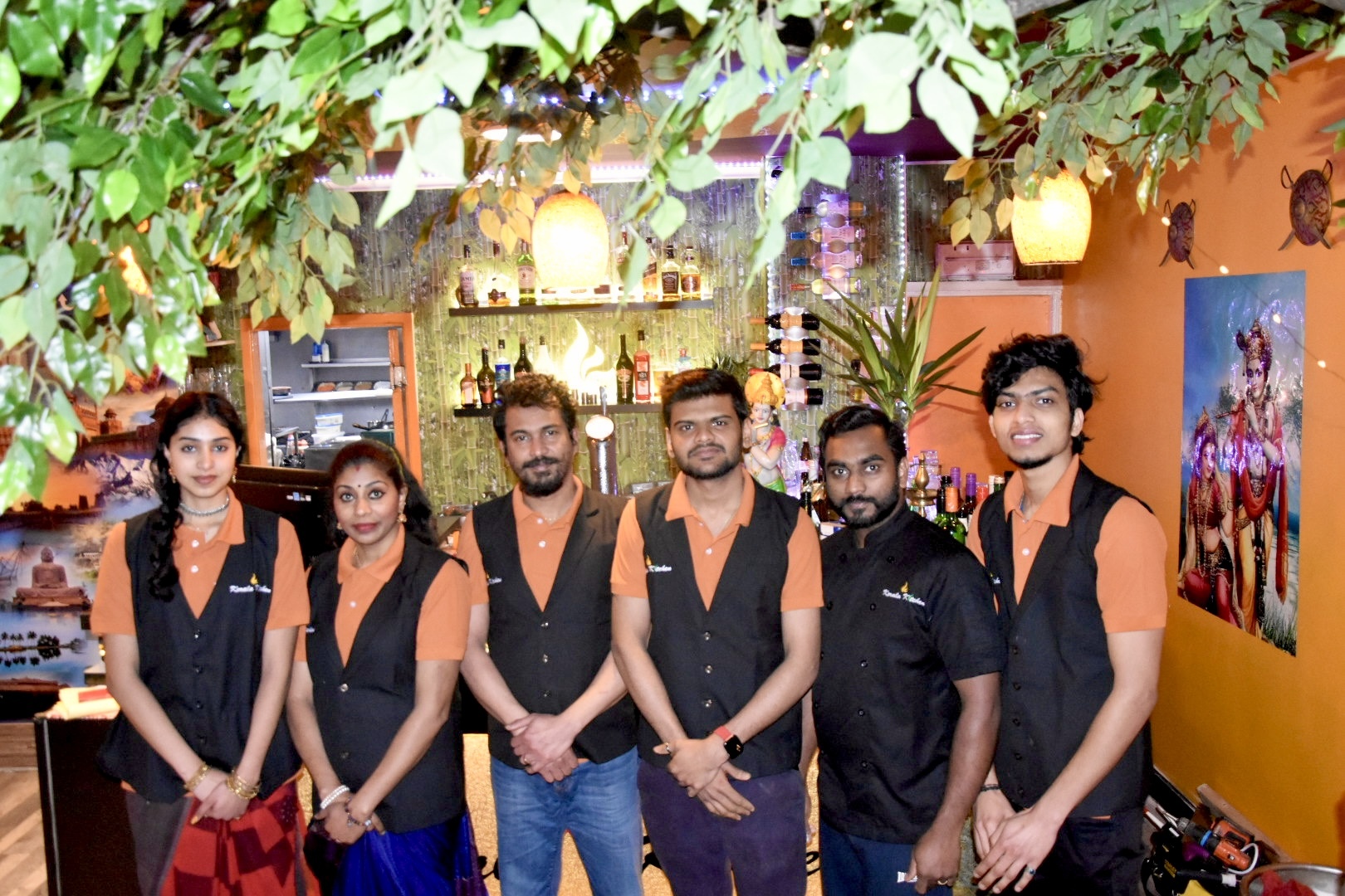 The hard-working team at Kerala Kitchen