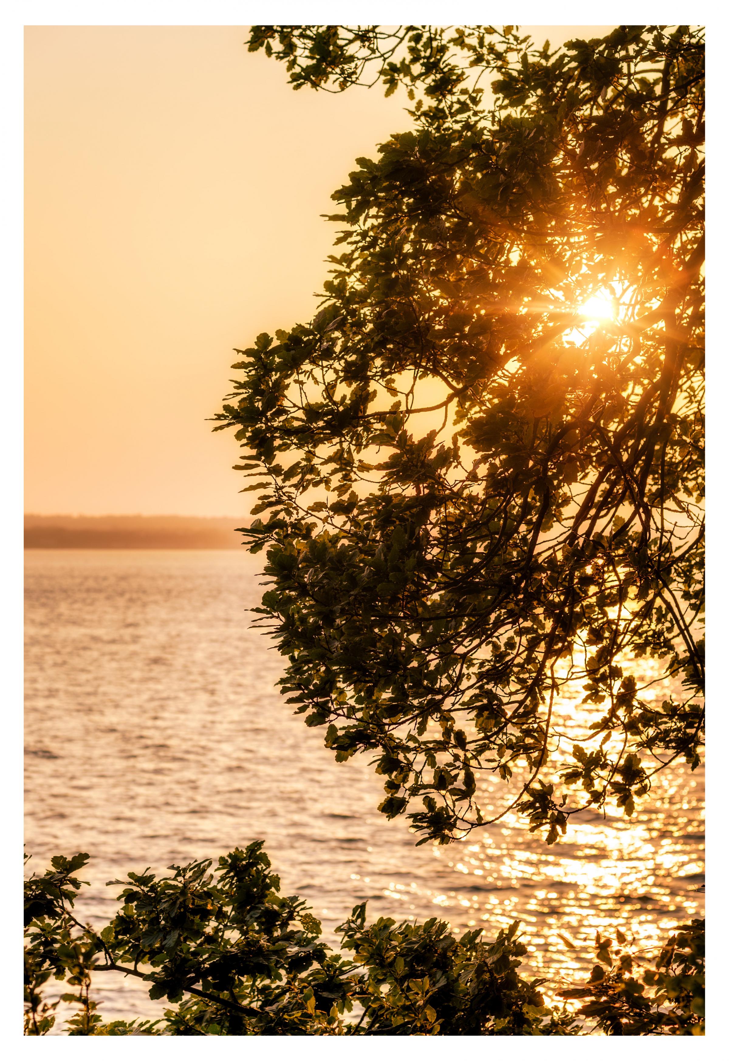 Breaking through at sunrise, Eastham Ferry